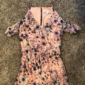 Dreamy pink dress with romantic flutter sleeves